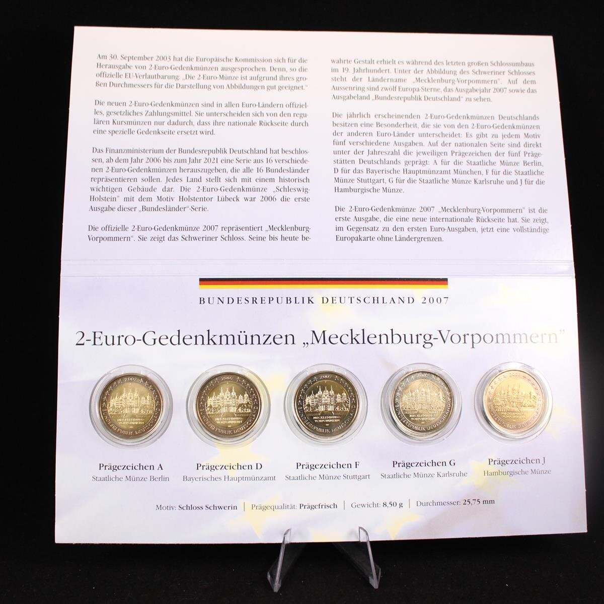 2 Euro Mecklenburg Vorpommern 2007 Wert