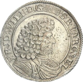 Brandenburg-Preußen Friedrich Wilhelm der große Kurfürst 2/3 Taler 1688 LCS (Berlin) Silber vz+