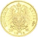 Hessen Ludwig III. 10 Mark 1873 H Gold vz+ Jäger 213