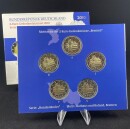 Deutschland Gedenkmünzenset 2 Euro 2010 A,D,F,G,J Bremen, Rathaus und Roland Spiegelglanz