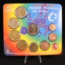 Spanien KMS 1 Cent bis 2 Euro 2007 Kursmünzensatz + 2 Euro Römische Verträge stgl.