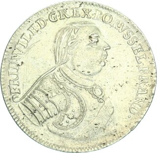 Brandenburg-Preußen Friedrich Wilhelm I. der Soldatenkönig 2/3 Taler 1724 IGN (Berlin) Silber vz