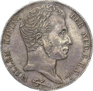 Niederlande Königreich Wilhelm I. 3 Gulden 1821 Utrecht Silber f. vz