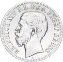 Reuß jüngerer Linie Heinrich XIV. 2 Mark 1884 A Silber s-ss Jäger 120