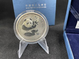 China Volksrepublik 10 Yuan 2000 Guangzhou International Stamp & Coin Exposition Silber 1oz unc.