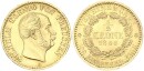 Brandenburg-Preußen Wilhelm I. 1/2 Vereinskrone 1866 A (Berlin) Gold f. stgl.