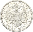Baden Friedrich I. 2 Mark 1904 G Silber ss+ Jäger 32
