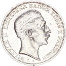 Preußen Wilhelm II. 3 Mark 1908 A Silber ss+...