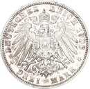 Preußen Wilhelm II. 3 Mark 1908 A Silber ss+ Jäger 103