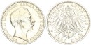 Preußen Wilhelm II. 3 Mark 1910 A  Silber vz Jäger 103