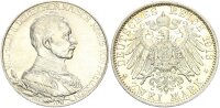Preußen Wilhelm II. 2 Mark 1913 A Regierungsjubiläum Silber pfr., f. stgl./stgl. Jäger 111