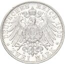 Württemberg Wilhelm II. 2 Mark 1902 F Silber ss+/vz Jäger 174
