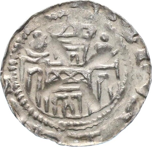 Münster-Bistum Anonyme Prägungen des 12. Jahrhunderts Pfennig silver vz