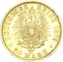 Preußen Wilhelm I. 20 Mark 1875 A Gold vz/vz+ Jäger 246