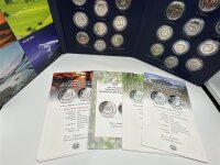 Deutschland Gedenkmünzenset 5 Euro 2016 - 2021 A,D,F,G,J Polymer Ring komplett Set unc.