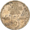 DDR Gedenkmünze 5 Mark 1969 A magnetisch 20 Jahre...