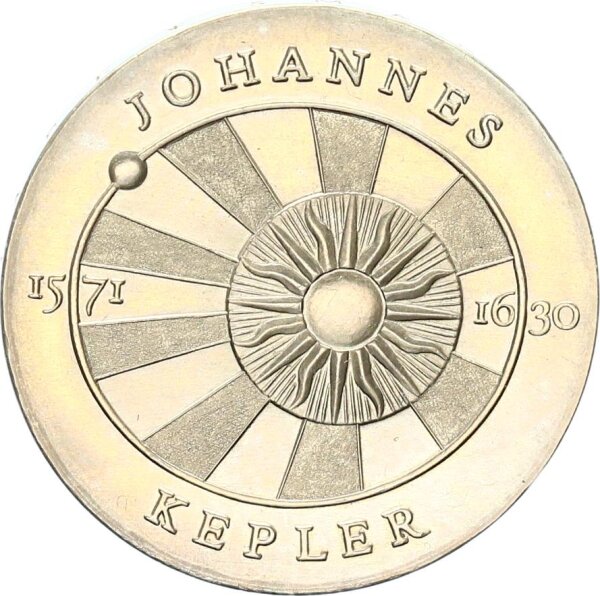 DDR Gedenkmünze 5 Mark 1971 A Johannes Kepler pfr., stgl.