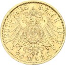 Baden Friedrich II. 20 Mark 1912 G Gold f. stgl. Jäger 192
