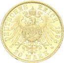Hessen Ernst Ludwig 20 Mark 1898 A Gold ss+/vz Jäger 225