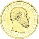 Mecklenburg-Schwerin Friedrich Franz II. 20 Mark 1872 A Gold vz/vz+ Jäger 230