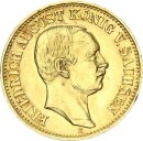 Sachsen Friedrich August III. 10 Mark 1911 E Gold vz/vz+...