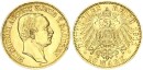Sachsen Friedrich August III. 10 Mark 1911 E Gold vz/vz+ Jäger 267