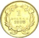Vereinigte Staaten von Amerika / USA 1 Dollar 1888 Philadelphia Liberty, Large Indian Head Gold vz
