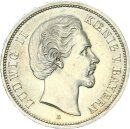 Bayern Ludwig II. 5 Mark 1875 D Silber f. stgl./stgl....
