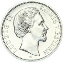 Bayern Ludwig II. 2 Mark 1876 D Silber f. stgl....