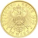 Schaumburg-Lippe Georg 20 Mark 1904 A Gold vz/stgl....