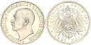 Mecklenburg-Strelitz Adolf Friedrich V. 3 Mark 1913 A Silber vz+/stgl. Jäger 92