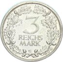 Weimarer Republik 3 Reichsmark 1932 G Echtheitsexpertise...