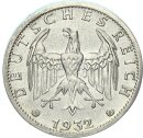 Weimarer Republik 3 Reichsmark 1932 G Echtheitsexpertise Silber f. vz Jäger 349