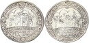 Sachsen-Alt-Weimar Johann Ernst und seine sieben Brüder 1/2 Taler 1610 WA (Saalfeld) Silber ss