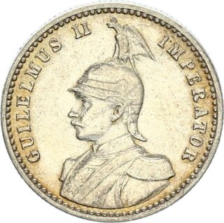 Deutsch-Ostafrika 1/4 Rupie 1907 J Silber ss+ Jäger N720
