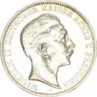 Preußen Wilhelm II. 3 Mark 1911 A Silber ss-vz...