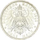 Preußen Wilhelm II. 3 Mark 1911 A Silber ss-vz Jäger 103