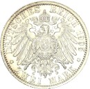 Sachsen-Coburg-Gotha Carl Eduard 2 Mark 1905 A Silber vz-stgl. Jäger 147