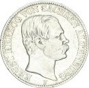 Sachsen-Altenburg Ernst I. Taler 1858 F Silber ss