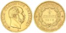 Brandenburg-Preußen Wilhelm I. 1/2 Vereinskrone 1868 A Gold vz+