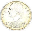 Weimarer Republik 3 Reichsmark 1929 A Lessing Silber vz...