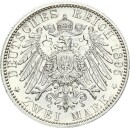 Sachsen-Coburg-Gotha Alfred 2 Mark 1895 A Silber vz+/stgl. Jäger 145