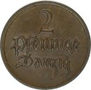 Danzig Freie Stadt 2 Pfennig 1926 (A) Wappen von Danzig...