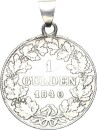 Hessen-Darmstadt Ludwig II. 1 Gulden 1840 als Kettenanhänger Silber s-ss