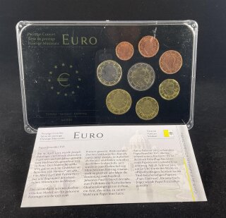 Vatikan KMS 1 Cent bis 2 Euro 2013 IPZS - Italien Prestige-Kursmünzensatz, Benedikt XVI. + Zertifikat stgl.