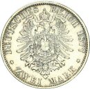 Bayern Ludwig II. 2 Mark 1877 D Silber f. vz Jäger 41