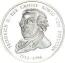 Altdeutsche Münzen und Medaillen Neuprägung Silbermedaille ohne Jahr Friedrich II. König von Preussen Silber PP