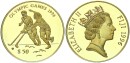Fidschi Inseln 50 Dollar 1994 Olympische Spiele Atlanta, Eishockey Gold PP