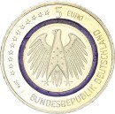 Deutschland Gedenkmünze 5 Euro 2016 J (Hamburg) Blauer Planet Erde Kupfer-Nickel stgl., bfr.