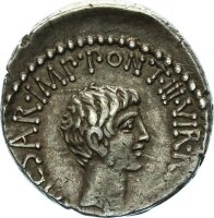Römische Imperatorische Prägungen Marcus Antonius AR-Denar 41 v. Chr. silver ss-vz